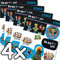 32-teiliges Sticker-Set * DIE DREI ??? KIDS * für Kindergeburtstag und Mottoparty | Kinder Aufkleber Detektive Party Set