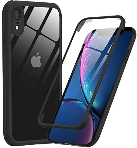 Phoneaura für iPhone XR 360 Grad Schutzhülle für iPhone XR Handyhülle; iPhone XR Hülle mit Kameraschutz und Komplettschutz für iPhone XR (Deutsches Design)