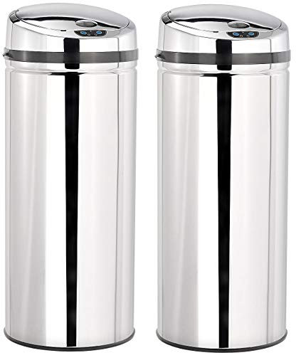 infactory 2 poubelles automatiques - 42 L