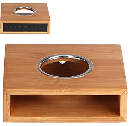 Ejoyous Stövchen für Teekanne, Bambus Teekanne Wärmer Teewärmer Kaffee Stövchen Gerät Kerzenheizung Basis Kostwärmer Kerze Heizung Kaffee und Tee Warmhalter für Büro Schlafzimmer Wohnzimmer Küche