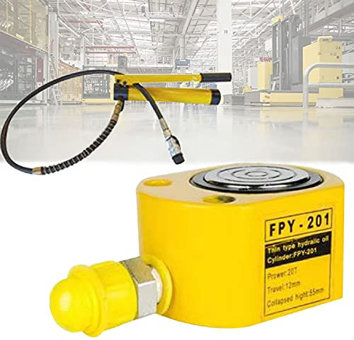 LXX Cilindro Idraulico Cric Idraulico 10T/20T/30T Martinetto Idraulico Manuale con Pompa per la Manutenzione delle Attrezzature, Ictus 10mm/12mm/14mm