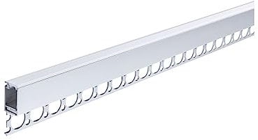 Paulmann 78403 LumiTiles LED Strip Einbauprofil Top mit Diffusor 2m Alu eloxiert, Satin Spritzwasserschutz Aluminium Badbeleuchtung
