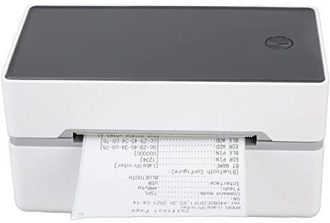 Thermo-Etikettendrucker, 150 Mm/sv 4x6 Thermodrucker Versandetikettendrucker für Kleine Unternehmen und Pakete, Unterstützung für Etikettendrucker Win (für WinXP und Neuer) und für OS(EU-Stecker)