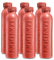 Bottle Up Reusable BPA Free Water Bottle 500ml (6 Pack) — Prefilled With Pure Still Water | Plant Based & Eco Friendly Sports Bottle Made From Cane Sugar (London Red)