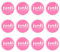 Pintura facial rosa a base de aceite, bote de pintura rosa para cara y cuerpo, perfecta para una variedad de eventos de disfraces, paquete de 12