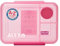 Polar Gear Personalised Alphabet Sticker 3 Compartment Lunch Box 1.1L – Official Merchandise Kids Reusable Polypropylene BPA Free – Personalise - Ideal For School Nursery Sports Picnic,Pink