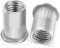 10 Pièces Insert M12, Leryati Écrous à Sertir Rivet Fileté, Écrou de Rivet Fileté en Acier Inoxydable Tête Plate Ecrou, Rivets Inserts Filetés Pour Métriques, Écrous à Riveter Aveugle Rivets Fileté
