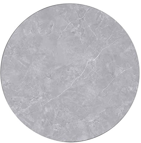 SUNESA Mesa de Comedor de Pizarra Tocadiscos Lazy Susan Mesa Redonda para el hogar Mesa de Comedor con Base de Disco de mármol Mesa Giratoria Mesa Redonda de Escritorio Mesa Giratoria (Co