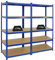 PROREGAL Mega Deal 2X Schwerlastregal Taurus Blau 180x90x60cm mit Fachlast 175kg Kellerregal, Steckregal, Garagenregal, Lagerregal