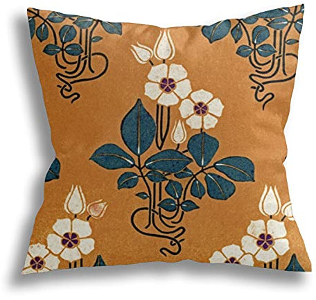 Dekokissen Kissenbezüge 45x45cm, Jugendstil Sofa Dekoratives Kissenbezüge Moderne Sofakissen Waschbar Outdoor Kissenbezug, Für Wohnzimmer, Sofa