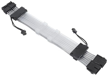 PC RGB Light Strip, ARGB Motherboard Power Supply Cable, Dual Head Dual 8P Design, Addressable RGB Extension Cable for Computer Case, Power Supply