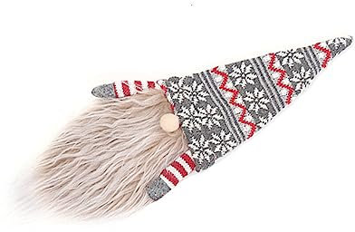 kesurpae Xmas Wine Bottle Cover Faceless Old Man Sleeve Universal Hat Clothes Gnomes Toppers Home Dining Table Party Decoration, Grau