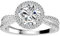 Aolcev Verlobungsring Damen Ringe Frauen 1 Karat Ring Silber 925 Damen Moissanit Engagement Offen Verstellbar Glänzend Cubic Mit Zirkon für Frauen Promise Ring Damen Eheringe(Einstellbare 5-10mm)