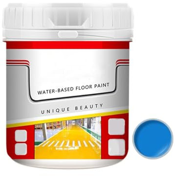 Nante Wind Paint, Nante Wind Floor Paint, Nantewind Floor Paint, Gold Silk Waterproof Epoxy Floor Paint, Epoxy Floor Paint, Quick-Dry Anti-Slip Water-Based Floor Paint (Blue)