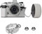 VOVMOEYA Kit de protection pour appareil photo Olympus OM-5/OM-D E-M5 III, système OM OM-5, demi-étui avec capuchon avant d'objectif de 16 à 50 mm et bandoulière réglable, gris, Morden