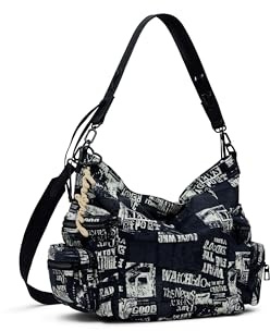 Desigual BAG_NEWSPAPER ARICA, 2000 BLACK, U