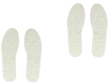 Healeved 2 Paar Kurz geschnittene Bodenmatte aus Fleece Docht Schuheinlagen aus Memory-Schaum Aha einlegesohlen thermoeinlegesohle Wintereinlegesohle für Erwachsene universelle Einlegesohle