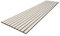 Premium Wide Slat Acoustic Wall Panelling 2400mm x 600mm Decorative 3D (Light Grey Oak (Black Felt))