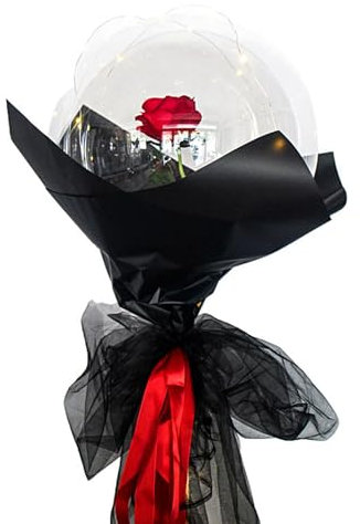 Bouquet di palloncini – kit bouquet di uova, set di palloncini trasparenti | palloncini a LED che si illuminano, set per compleanno, addio al nubilato e centrotavola, decorazione luminosa per