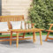 Beistelltisch Outdoor Balkontisch Klein Gartentisch Wetterfest Loungetisch Outdoor Couchtisch für Patio, 90x45x40 cm Massivholz Akazie
