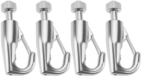 Briny River Lot de 4pcs Crochets Auto-agrippants pour Câbles Métalliques de 1,2 à 2 Mm pour Galeries Suspension de Tableaux Et Cadres Photo