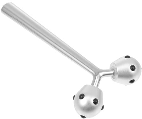 WRITWAA Gesichtsroller aus Aluminium Tragbarer Gesichtsmassage Roller zur Straffung Gesichtsmuskulatur Effektive Massage zur Reduzierung von Schwellungen und Falten Ergonomisches Design