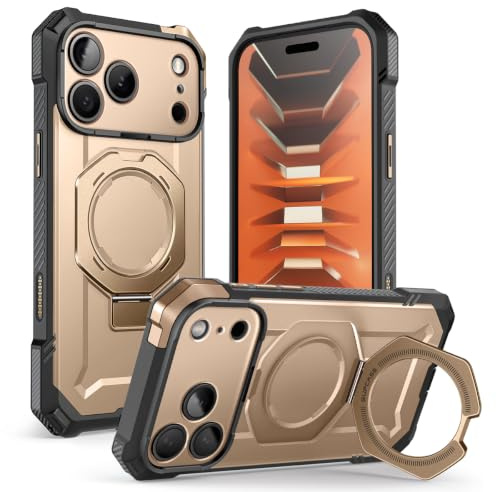 SUPCASE for iPhone 17 Pro Case with Kickstand (Unicorn Beetle Grip), [Camera Control Cover] [Compatible with MagSafe] [Military-Grade Drop Protection] Heavy Duty Magnetic Phone Case (Desert)