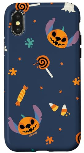 Disney Lilo & Stitch Jack-o'-Lantern Halloween Candy Pattern Case for iPhone X/XS