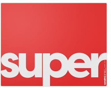Pulsar Gaming Gears Superglide Pad v3 Glas-Mauspad, L, Rot | Speed-focused glass gaming mousepad designed for faster, smoother glide and consistent control