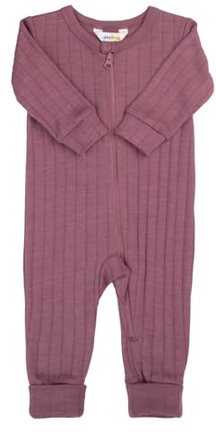 Joha Baby Overall Jumpsuit Schlafstrampler Merinowolle/Seide, Größe:56/62, Farbe:Heather