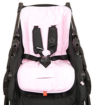 Kaiser 6537821 Sommer Komfortauflage Kinderwagenauflage Kinderwageneinlage Sitzauflage Crown rosa Melange