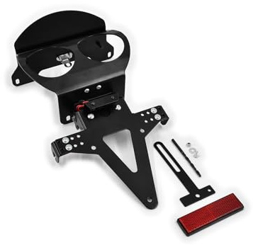 kompatibel mit: Suzuki GSR 600 BJ 2006-11 Kennzeichenhalter Kennzeichenträger Nummernschild Halter/Halteplatte (inkl. Kennzeichenbeleuchtung und Rückstrahler)