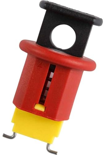 ABB Ms325 Circuit Breaker Locking System, Black/Red/Yellow, Pack of 6