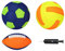 BEST SPORTING Ball I American Football I Neoprenball I Wasserball I Wasserball aufblasbar I Farbe:orange/gelb