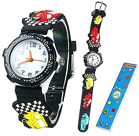 Anloo Mädchen Jungen Kleine Kinder Niedlich Uhr Armbanduhr Zeit Lehrer,Silikon Kinderuhr 3D Cute Cartoon Wasserdicht Lehruhr Geschenk für Kids Kinder Kleine Mädchen Jungen