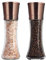 Salzmühle und Pfeffermühle Set Premium Edelstahl Salz- und Pfefferstreuer mit einstellbarer Grobität Salz und Pfeffermühlen aus Glas Gewürzmühle mit Keramikmahlwerk (Groß Rose Gold 2er-Pack)