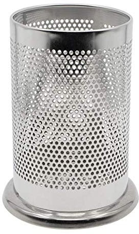 Kitchen Utensil Holder,Uotyle Stainless Steel Round Utensil Caddy Holder Flatware Container Spatula Sets Gadgets, Flatware Caddy Cutlery Spoon Fork Kitchen