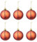 TOYANDONA 6pcs Hanging Christmas Tree Decoration Ornament Christmas Basketball Ornaments Christmas Ball for Sports Theme Christmas Holiday Party Decorations 6cm