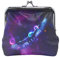 AJINGA Geldbörse mit Nordlichtern Aurora Borealis (2) Münzgeldbörse Pumpkin Leder Münzgeldbörse Snap Closure Clutch Bag