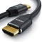 Primewire - Cable HDMI 2.1 de 8k - 1m - 8K @ 60Hz 4K @ 120Hz con DSC - 3D - Ethernet de alta Velocidad - HDTV - UHD II - eARC - Velocidad de Actualización variable - Dolby Vision - Gaming