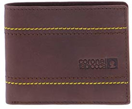 Coronel Tapiocca Wallet Portemonnaie Adan Portmonee Herren-Geldbörse Herren Braun, 10,7 x 8,7