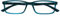 OPULIZE See Blue Light Blocking Reading Glasses Turquoise Computer Gaming Anti Glare Mens Womens B9-Q +3.50