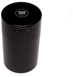 Medium 650ml Black Airtight Vacuum Sealed Kitchen Storage Jar Negative Air Suction Technology Light & Durable Stash Jar Smell Resistant Container Coffee Storage Jar
