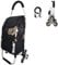 Folding Shopping Trolley 6 Wheels Stair Climber Cart with Removable Bag and Adjustable Elastic Cord 2 Extra Pockets Utility Trolley maximum capacity 50kg 45L (Flower)
