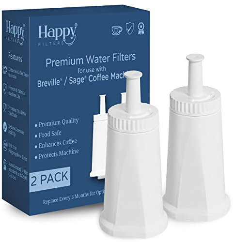 2 x Water Filters for UK Sage Coffee Machines | Happy Filters | Barista, Oracle, Dual Boiler, Bambino, Duo-Temp, Touch, Impress, Jet | Compatible with Select SES/BES Models