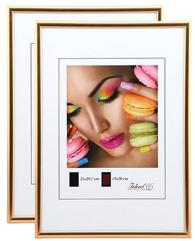 IDEAL TREND New Lifestyle Set Bilderrahmen Wanddeko Collage Poster Rahmen 2er 3er 5er Pack: Farbe: 2er Pack Kupfer | Format: 40x60