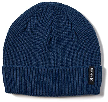 Hurley Herren M Max Cuff 2.0 Beanie Baseballkappe, Navy, Einheitsgröße EU