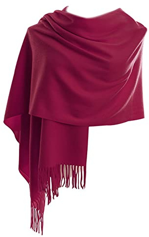 CYZLANN Damen-Schals, weiche Schals und Wraps, Kaschmir-Haptik, Schals für Damen und Herren, Cremeweiß, Einheitsgröße