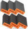 Honsaifau Sanding Blocks 6 Pack Wet and Dry Dual-use, Coarse and Fine Sanding Sponges - 60/80/100/120/180/220 Grits 6 Different Specifications, Washable and Reusable, Ideal for Wood Metal Wall Polish