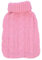 CTLH20 2000 ml großer gestrickter Wärmbeutel-Bezug, warm, kältebeständig, Wärmflaschenbezug, für den Winter, hält warm, rosa, China